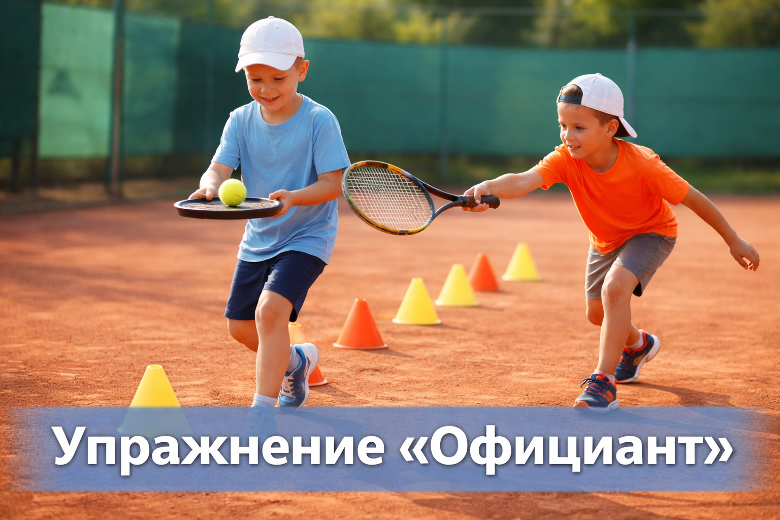 Упражнение «Официант» для детей 6–9 лет: игра, которая развивает контроль ракетки